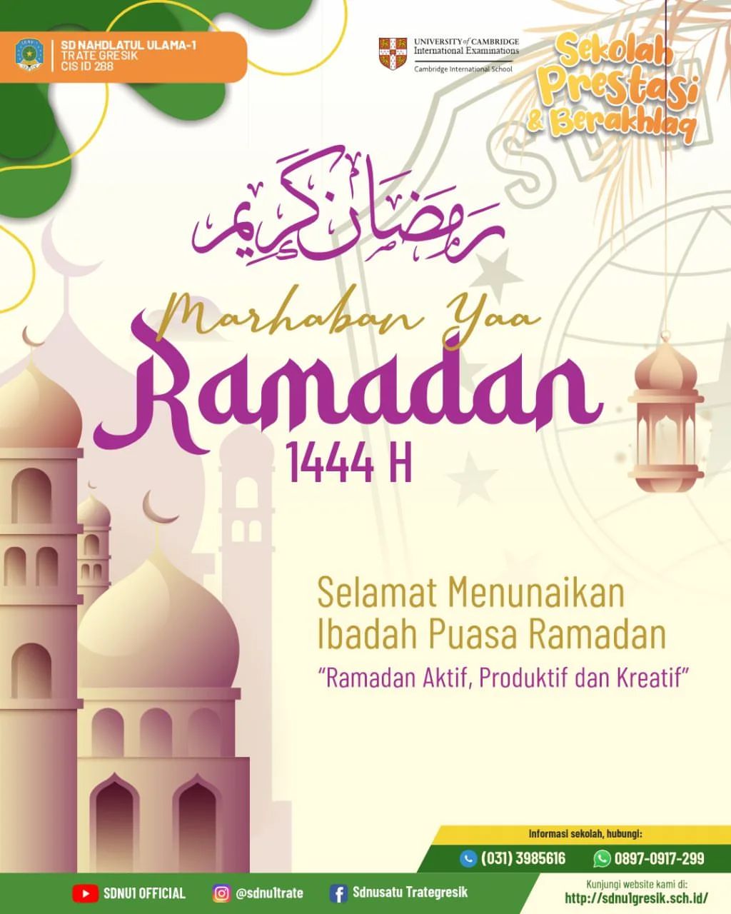 Marhaban Ya Ramadhan 1444H